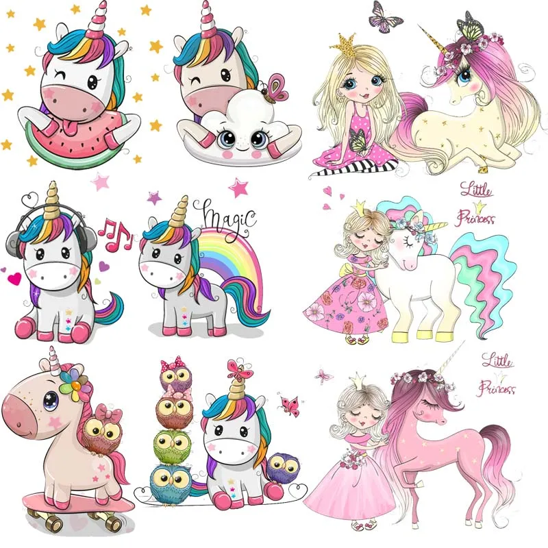 Термонаклейки на одежду с изображением единорога | Дом и сад