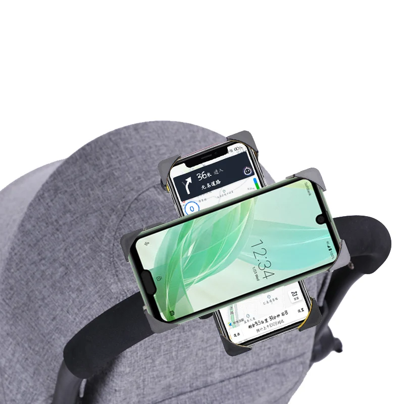 baby stroller accessories mobile phone holder rack universal 360 rotatable pram cart bicycle phone holder for iphone gps device free global shipping