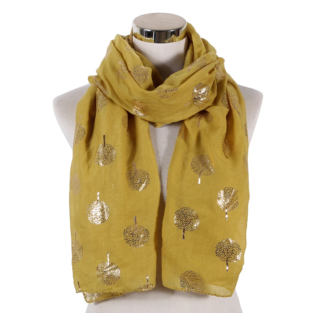 FOXMOTHER Новые блестящие Темно синий серый Фольга золото шарф с рисунком дерево