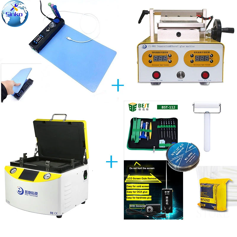 7 дюймовый мини набор Ремонт сенсорного ЖК экрана ламинатор машина для удаления