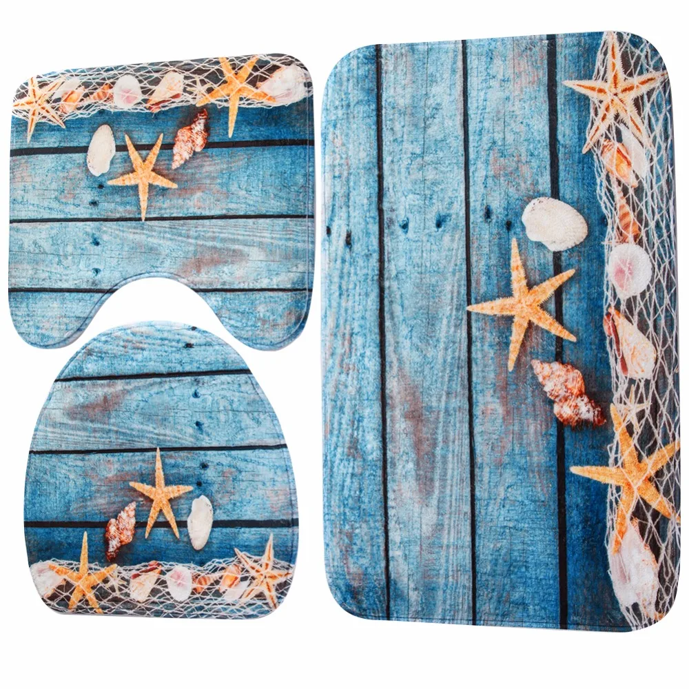 Коврики антискользящие моющиеся фланелевые для кухни ванной комнаты и туалета 3