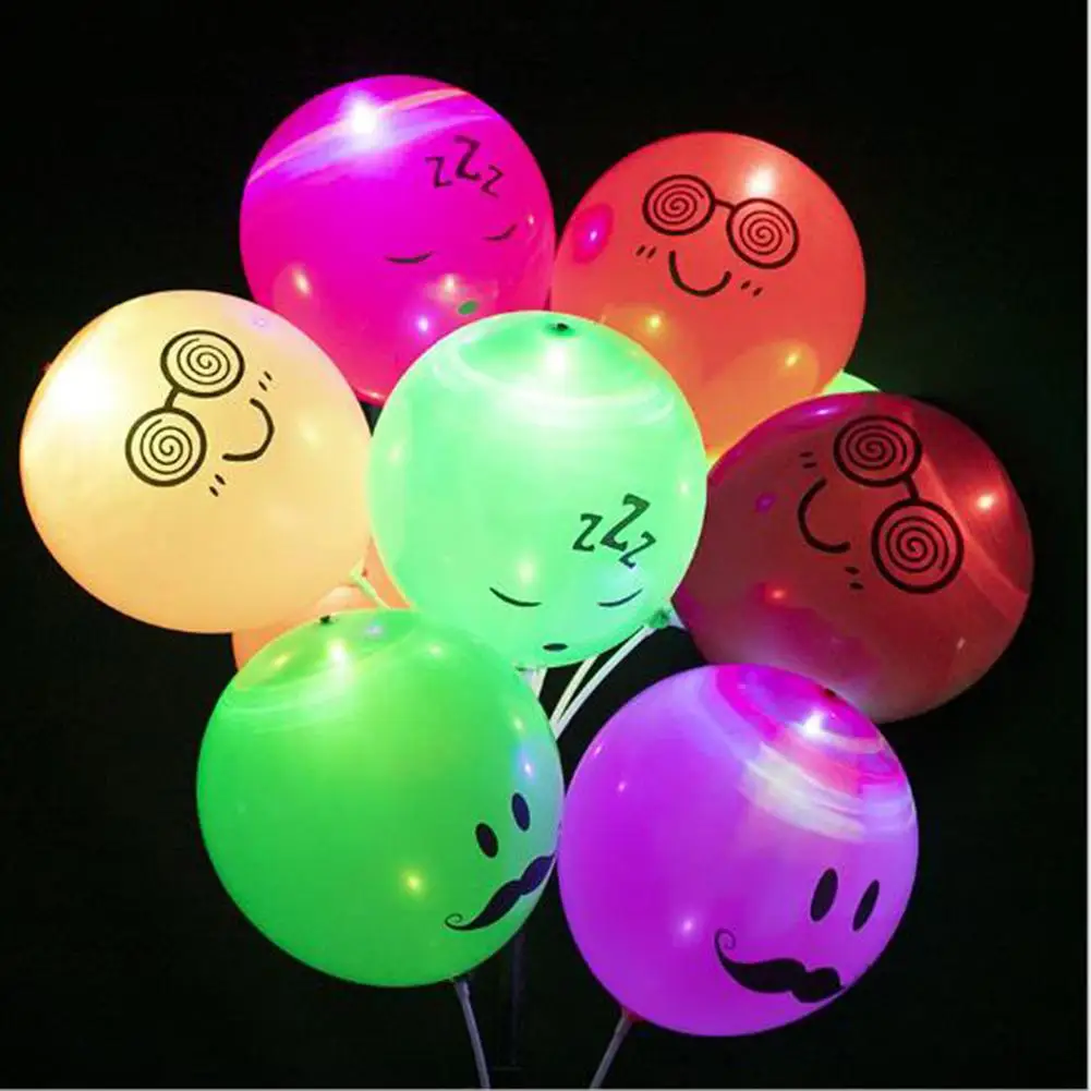 Hobbyline 100 шт светодиодный шар для вечерние праздничные светящиеся воздушные шары |