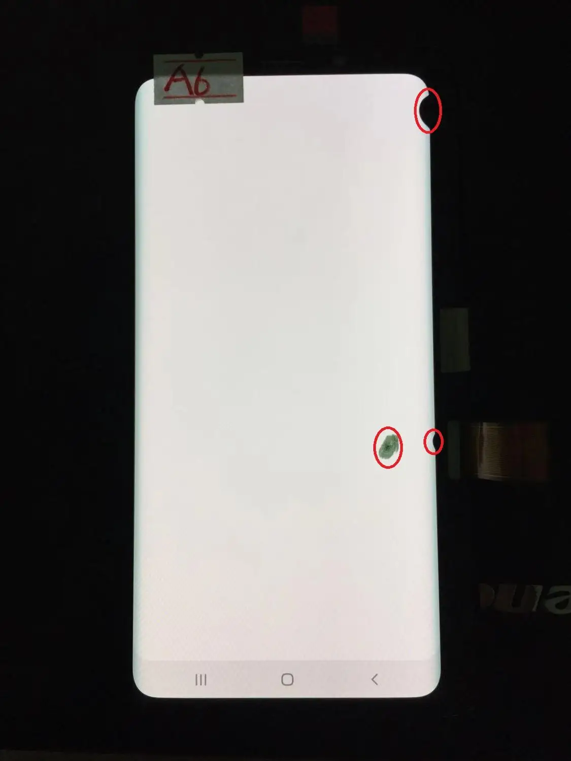 NO.A6 AMOLED Замена для SAMSUNG Galaxy S9 PLUS ЖК сенсорный экран дигитайзер без рамки G965 дисплей - Цвет: NO.A6