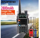 2022 Baofeng UV-5r walk talk 2800 мАч baufeng 5 Вт walkie talkie 10 км vhf uhf радиостанция Мобильная Двухдиапазонная радиоприемник woki toki