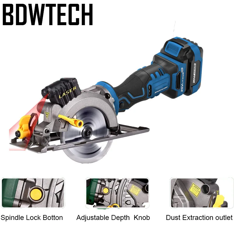 Циркулярная Пила BDWTECH BT526 электрическая портативная мини-пила по дереву с