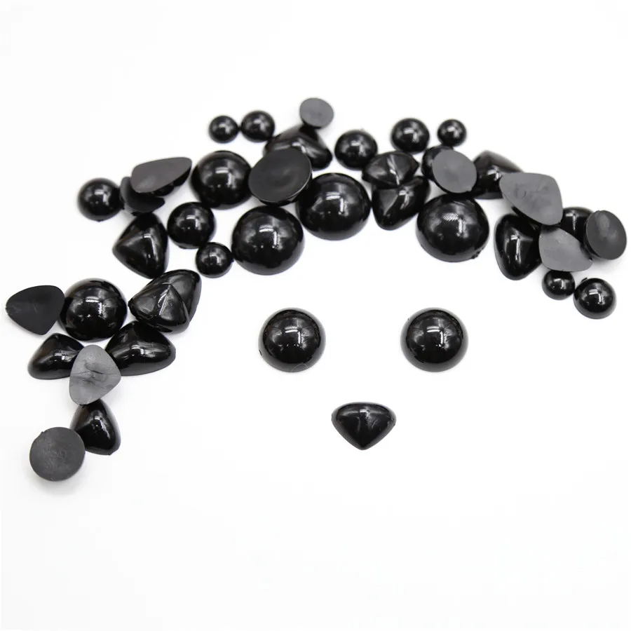 10 шт. плоские черные глаза для носа пластиковые игрушек мягкие игрушки животные