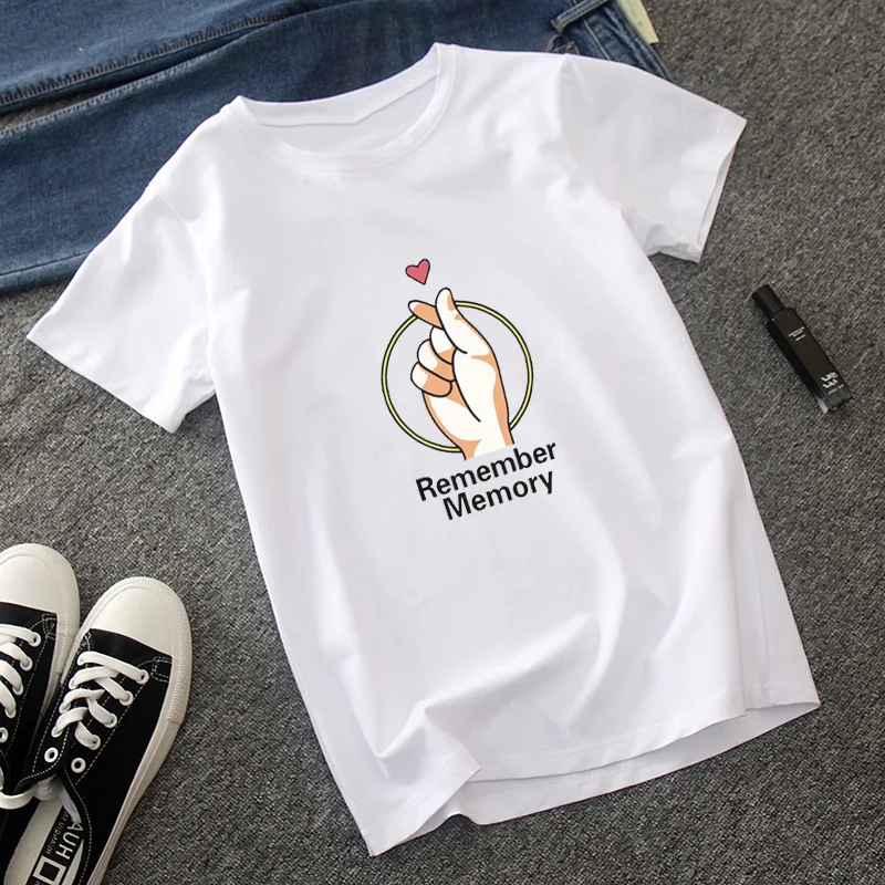 

Tee Shirt 2020 Summer White T Shirt Women Clothes Short Sleeve Embroidery Vintage TShirt Female Top