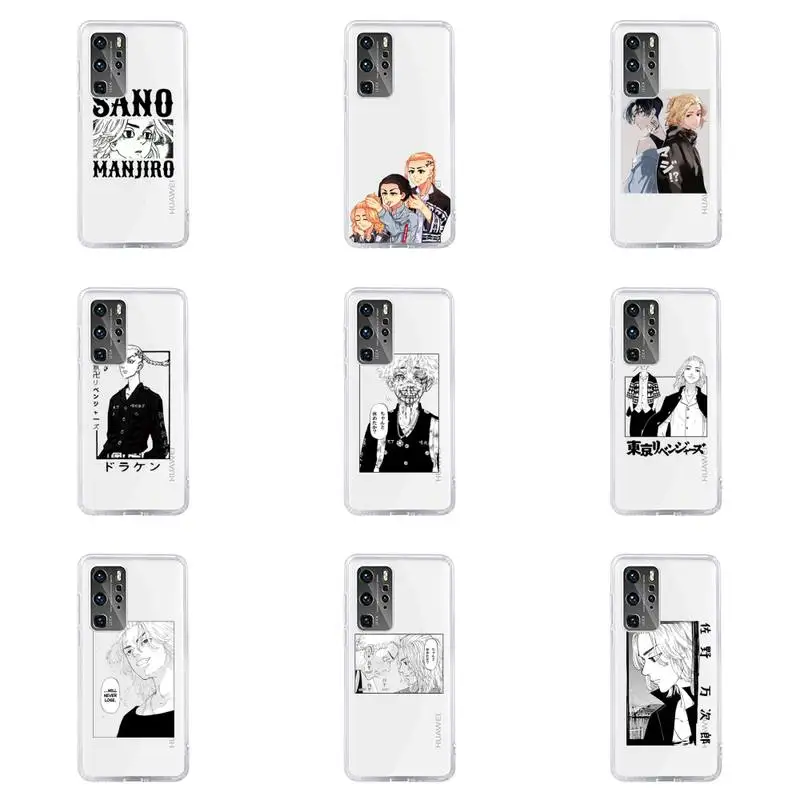 

Tokyo Revengers manjiro sano Phone Case For Huawei P40 P30 P20 Mate Honor 10i 30 20 i 10 40 8x 9x Pro Lite Transparent Cover