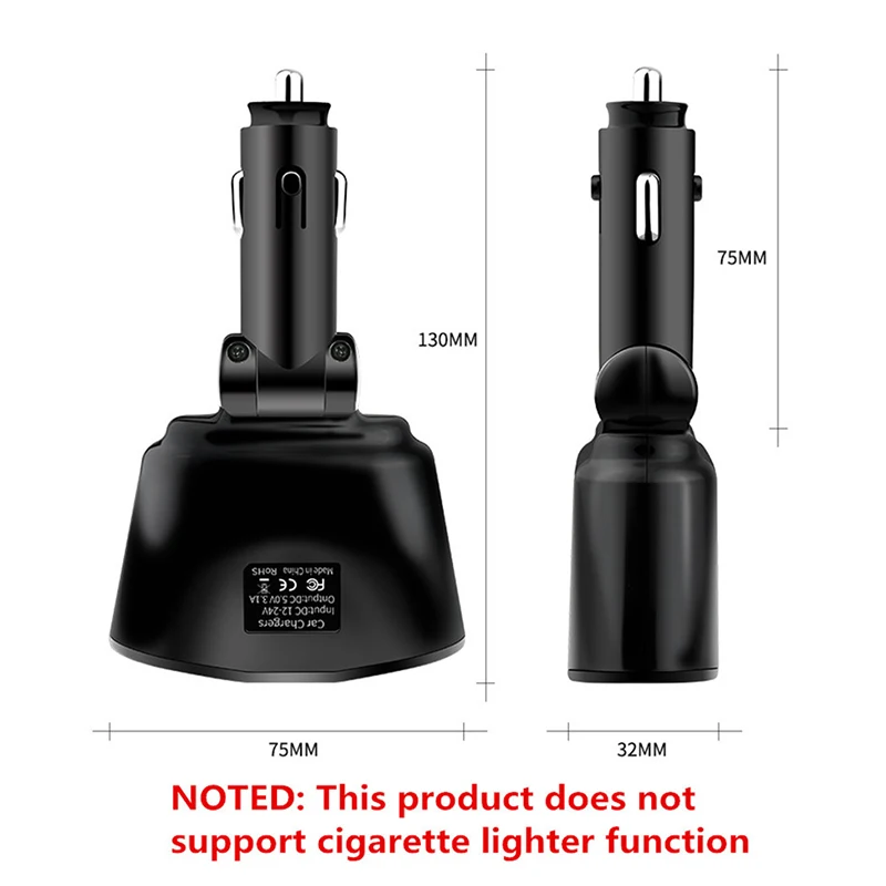 Автомобильное зарядное устройство с двумя usb портами 3 1 А автомобильный