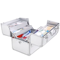 large medicine chest portable home first aid kit multifunction outpatient organizer multi layer medical box aluminum storage box
