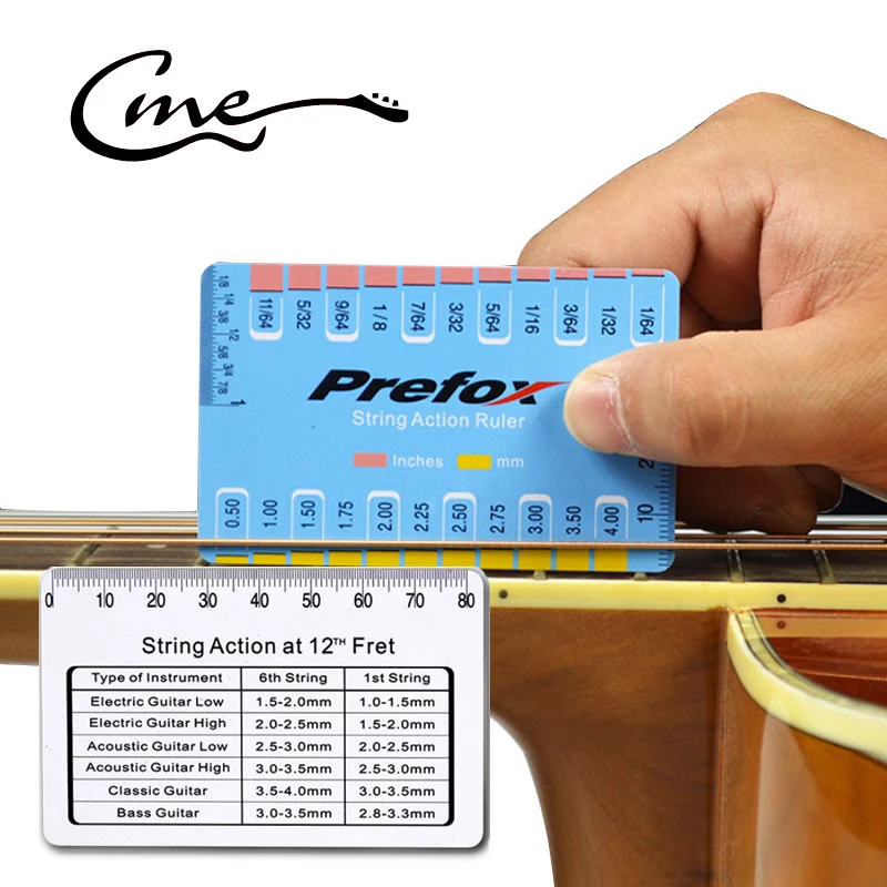 

1pc Guitar String Action Gauge String Pitch Ruler Measuring Tool for Bass Classical Electric Acoustic Guitar Tools Parts Rulers