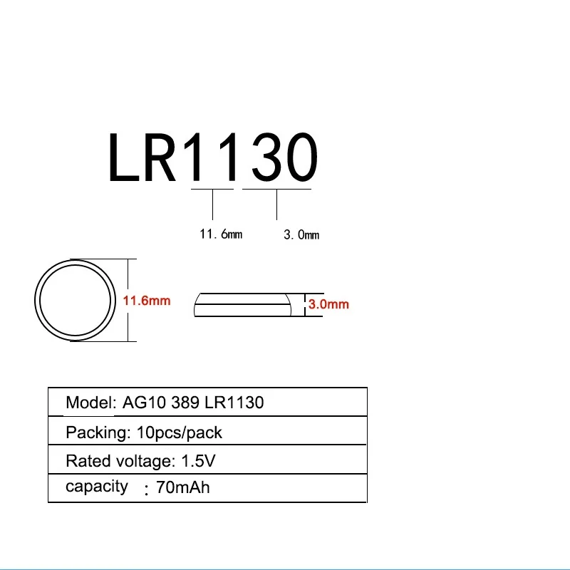 200 шт = 20 карт Горячая продажа AG10 1 55 В щелочные батареи LR54 LR1130 L1131 389 189 батарейки