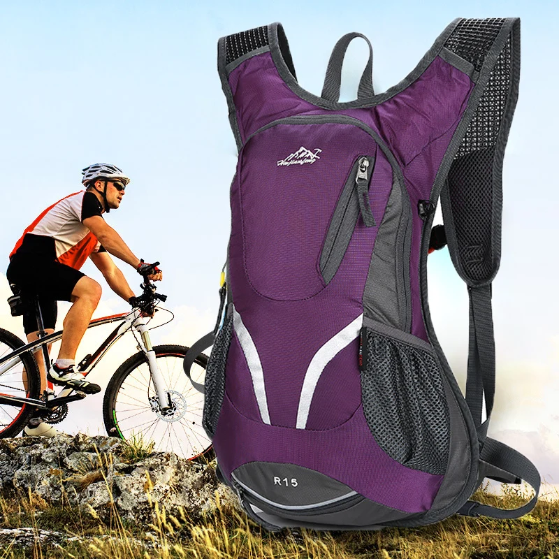 

15L Outdoor Sport Cycling Run Water Bag Storage Hydration Pocket Backpack UltraLight Hiking Bike Riding Pack Bladder Knapsack