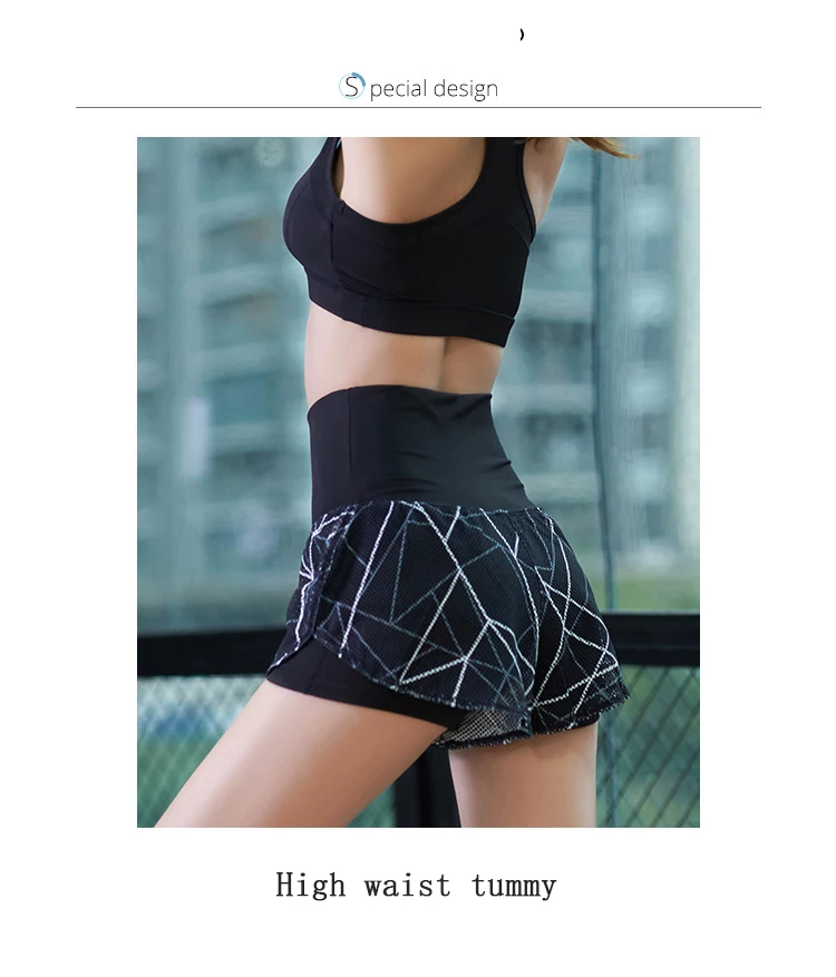 Women's Shorts High-waisted Abdomen Fashion Yoga Shorts Women's Dance Anti-empty Comfortable Yoga Clothes Fitness Pants