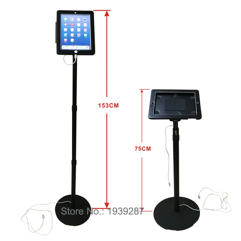 Напольная безопасная Подставка для ipad 10.2 регулируемая высота блокировки дисплея