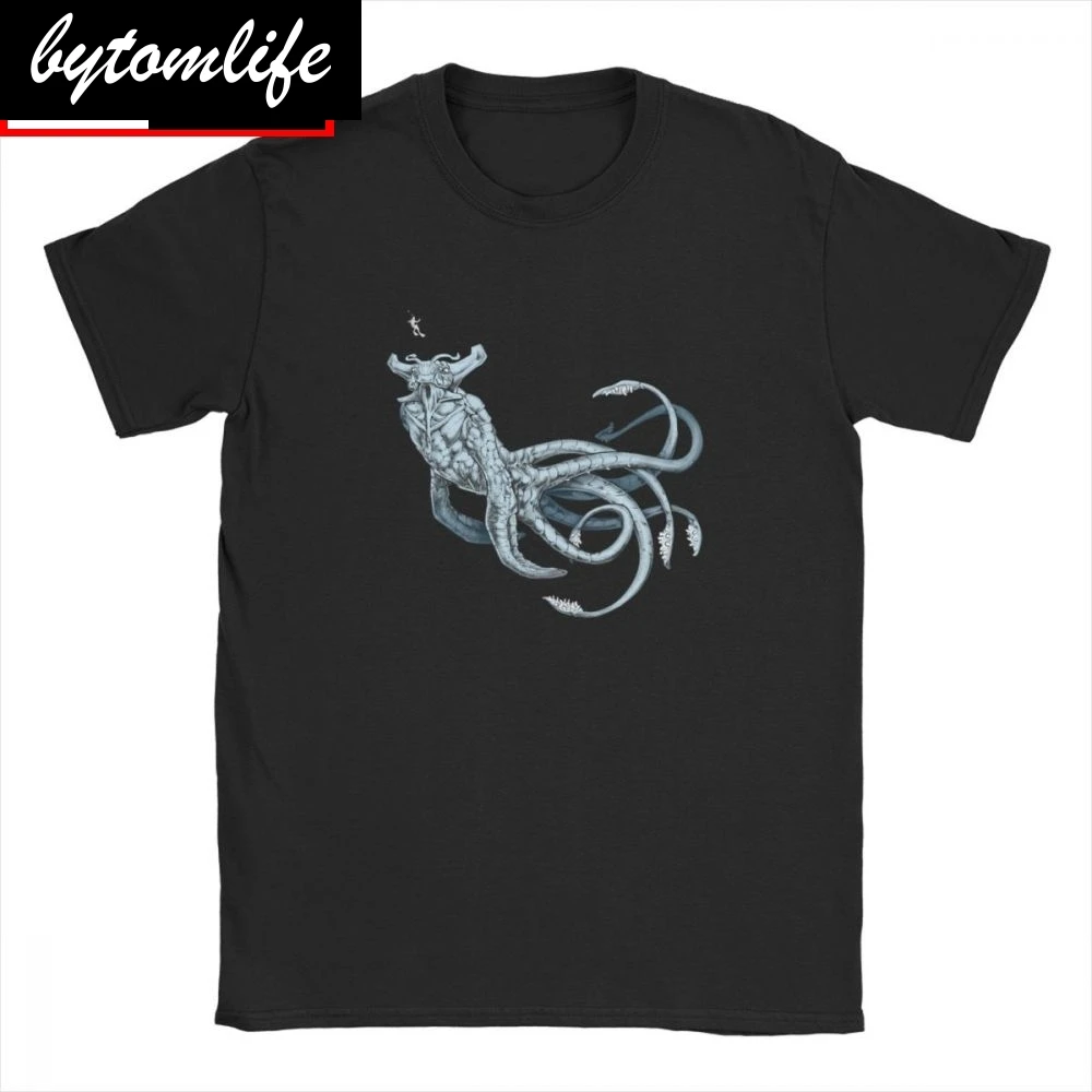 Прозрачная Мужская футболка Морской император игры морской Левиафан жнец