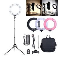 led ring light kit 1218 inch ring lamp photo light ring for youtube makeup studio photography ringlight with light stand
