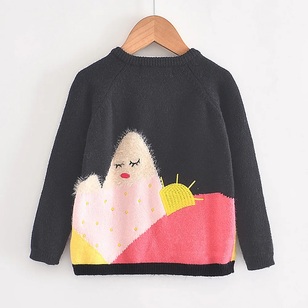 Кардиган для маленьких девочек свитер тонкие свитера детская вязаная куртка на