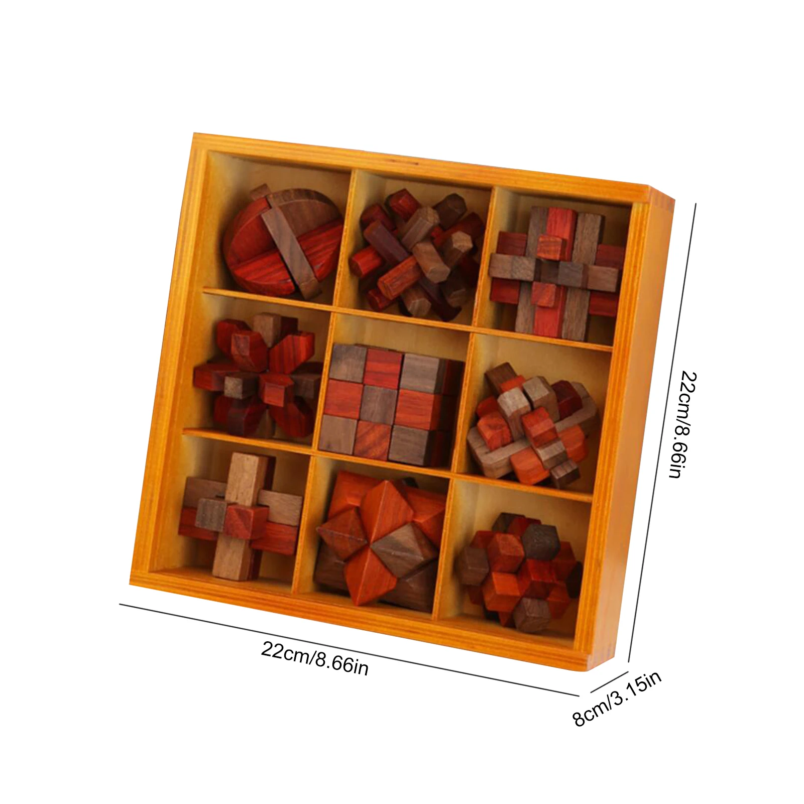 

Children's Wooden Educational Building Block Fidget Toys Luban Lock Intellectual Leisure Decompression Toy
