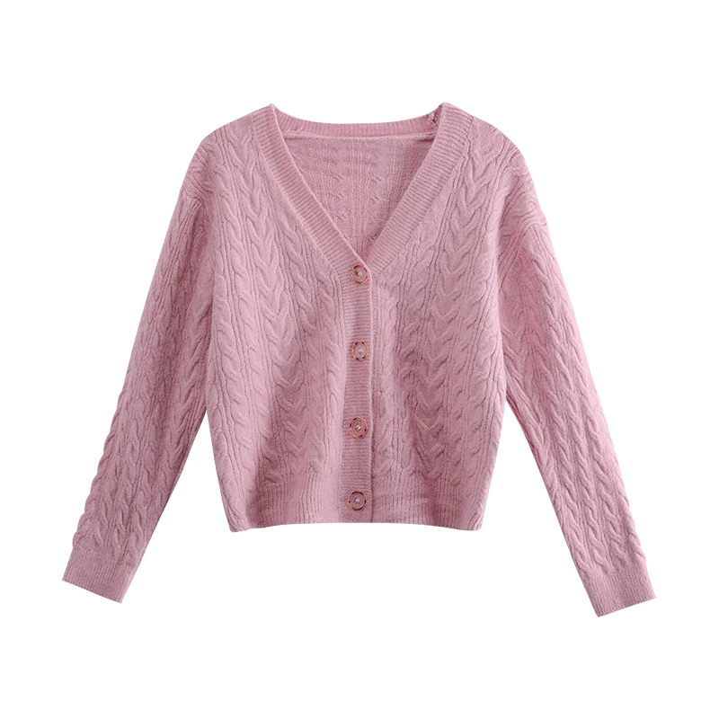 

Korean Style White Twist Sweater Coat Outside Casual Sweaters Cardigan Women Striped Korean Cardigans Loose Short Coat