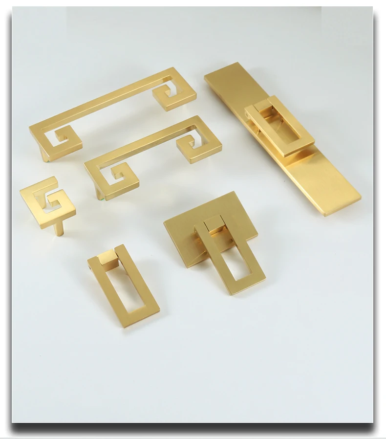 Vintage style/ Cabinet Knobs and Handles Drawer Furnitures Cupboard Wardrobe golden Knobs