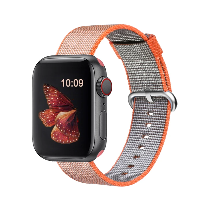 Тканый нейлоновый сменный ремешок для Apple Watch series 4/5 40 мм 44 мм тканевый браслет для Iwatch series 3 2 1 38 мм 42 мм