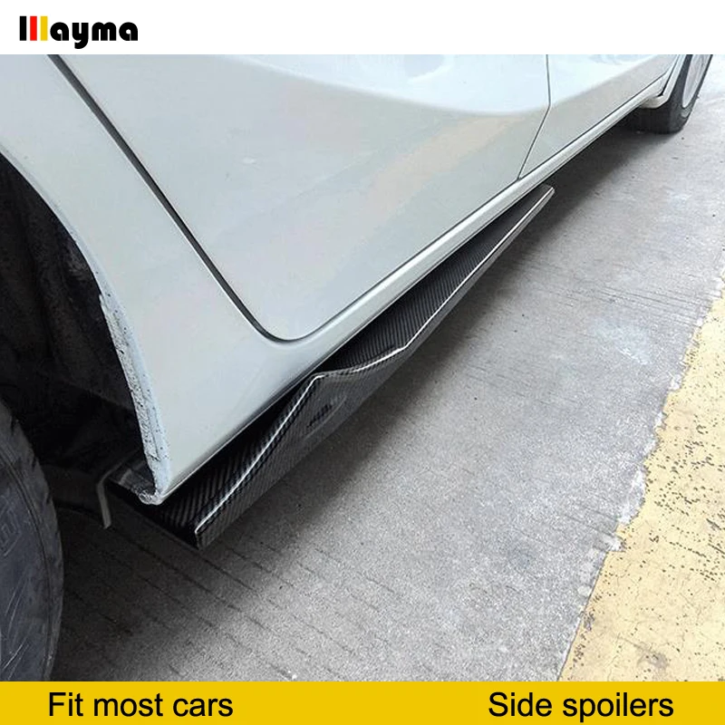 Боковые юбки из углеродного волокна для BMW E87 E90 F20 F30 F32 F36 Mercedes C200 C300 A250 CLA Audi A3 A4 A5 A6 A7