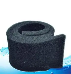 Filtro De algodón bioquímico negro De 50x12x2cm para acuario, Filtro De Espuma...