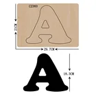 Деревянные штампы для скрапбукинга, новые буквы A-Z, большие размеры, C-2360