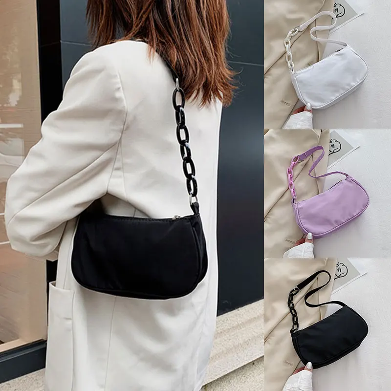 

Women's Bag Nylon Handbag Simple Daily Travel Underarm Shoulder Bags Female Shopping Casual Wild Totes Purse Bolsas Feminina