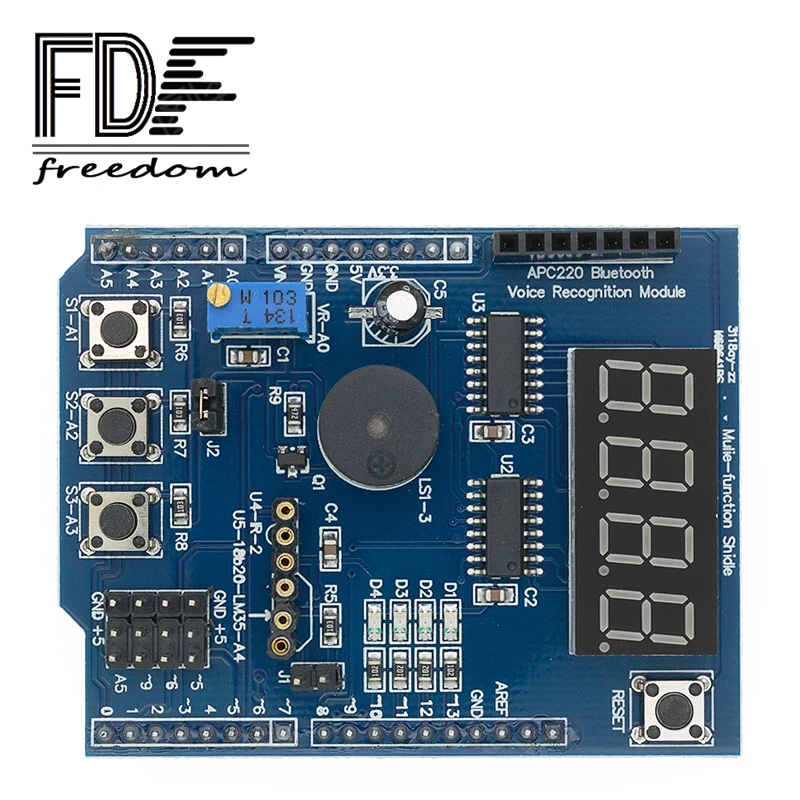 10PCS Multifunctional expansion board kit NEW based learning UNO R3 LENARDO mega 2560 Shield Multi-functional for Arduino | Лампы и