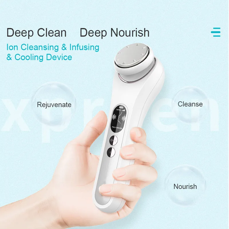 Beauty Massager Ion Cleansing & Infusing Beauty Instrument Ion Universal Tool, Deep Clean Skin Rejuvenation Facial Skin Care