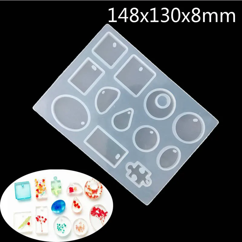 

1Pcs 12 Designs Cabochon Resin Jewelry Making Mould Jewelry Accessories Multifunction Tools Silicone DIY Hand Craft