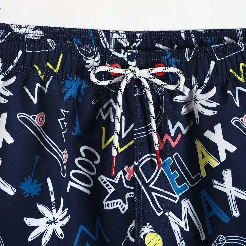 

2021 Men's Stretch Swim Print Trunks Quick Dry Beach Board Shorts Swimsuit Bathing Suit Waterproof Sungas De Praia Homens