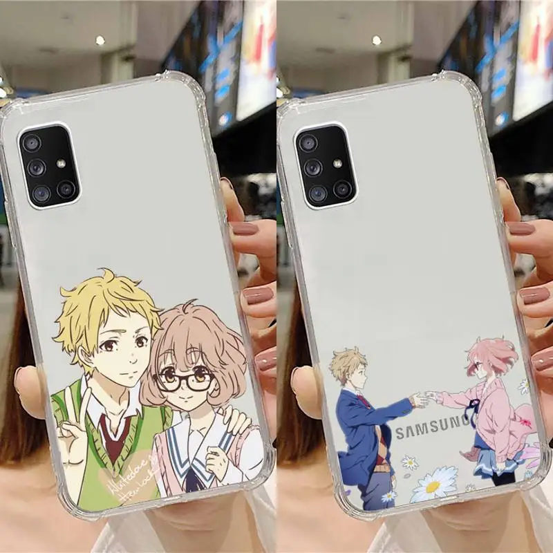 

Kyoukai no Kanata couple Phone Case Transparent For Samsung Galaxy A S Note 9 10 51 50 71 70 80 20 21 30s ultra plus