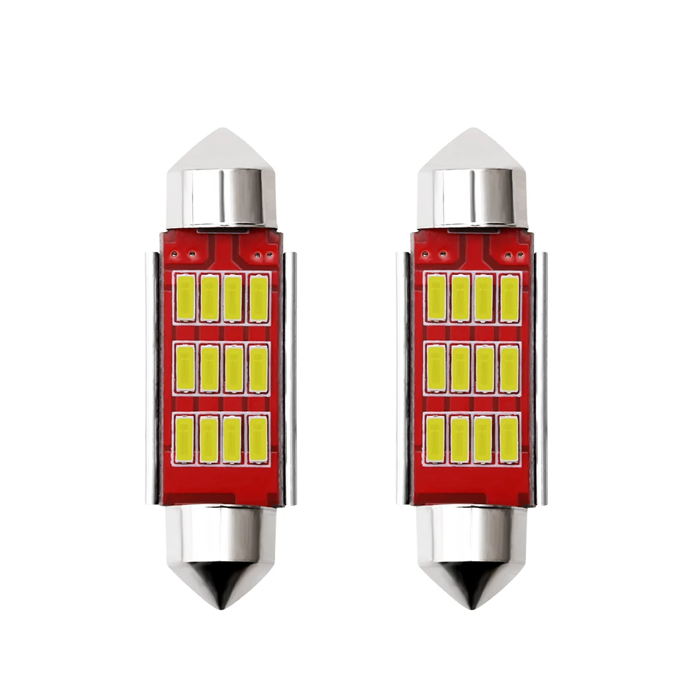 4014 12SMD 31 36 мм светильник C5W автомобильная светодиодная лампа белая Светодиодный