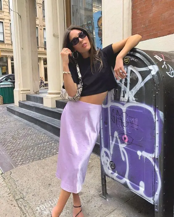 

Women Fashion High Waist Solid Color Skirt Ladies Stylish Skirt for Shopping Daily Wear