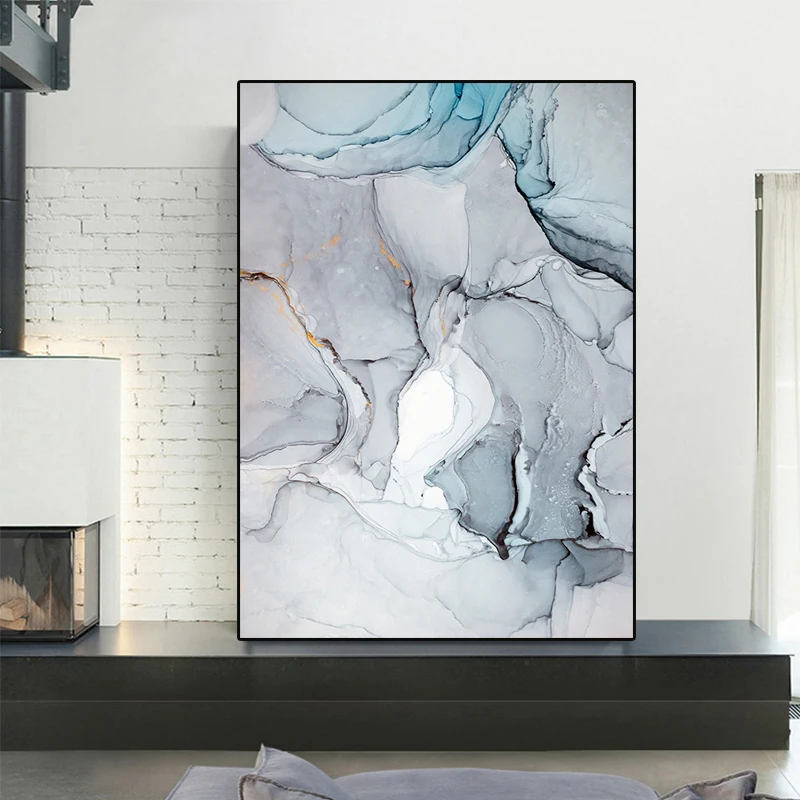 

Watercolorful Abstract Painting Nordic Room Decorative Wall Art Pictures Printed Canvas Painting Dropshipping Posters Prints