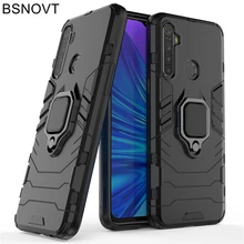 For Cover OPPO Realme 5 Case Magnetic Armor Finger Ring Hard PC Cover For OPPO Realme 5 Case For OPPO Realme 5 6.5 inch BSNOVT
