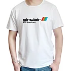 Футболки, индивидуальный стиль, вдохновленный sinclear Zx Spectrum, белая мужская футболка, футболка для мужчин, повседневные топы, футболки