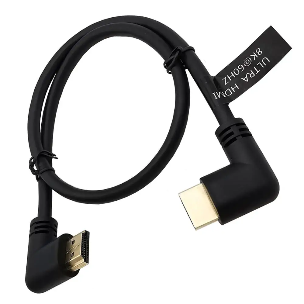 

HDMI 4K120HZ/8K60HZ/7680X43202.1 version left and right elbow 90 degree UHD cable