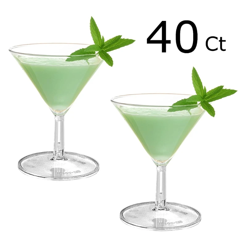 12 шт одноразовые Пластик Коктейльные бокалы для вина Небьющийся прозрачное