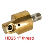 Вращающийся соединитель HD25 DN25, 1 дюйм, поворотное соединение на 360 градусов, для воды, воздуха, масла, поворотное соединение распылителя, универсальный соединитель, латунный вращающийся соединитель