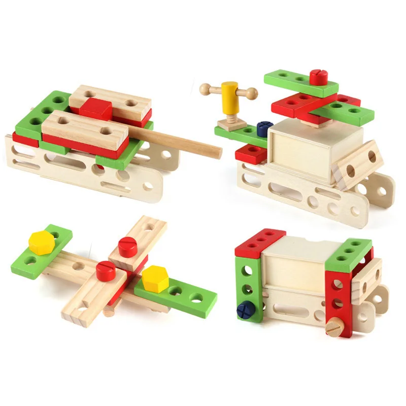 Детская деревянная игрушка многофункциональная сборка планшетов Монтессори для