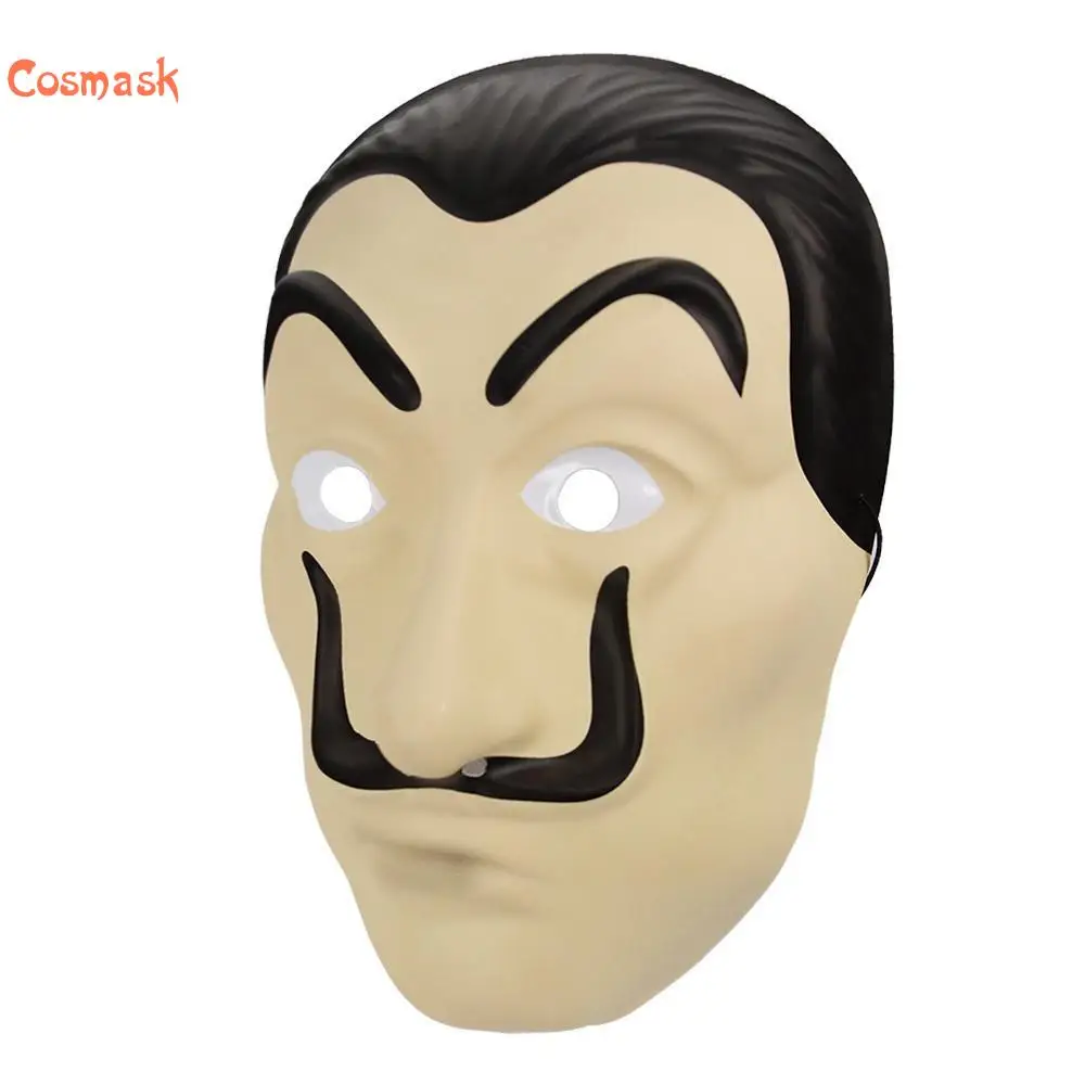 Cosmask Хеллоуин La Casa De Papel маска салвада дали лицо забавная для косплея ПВХ Dali