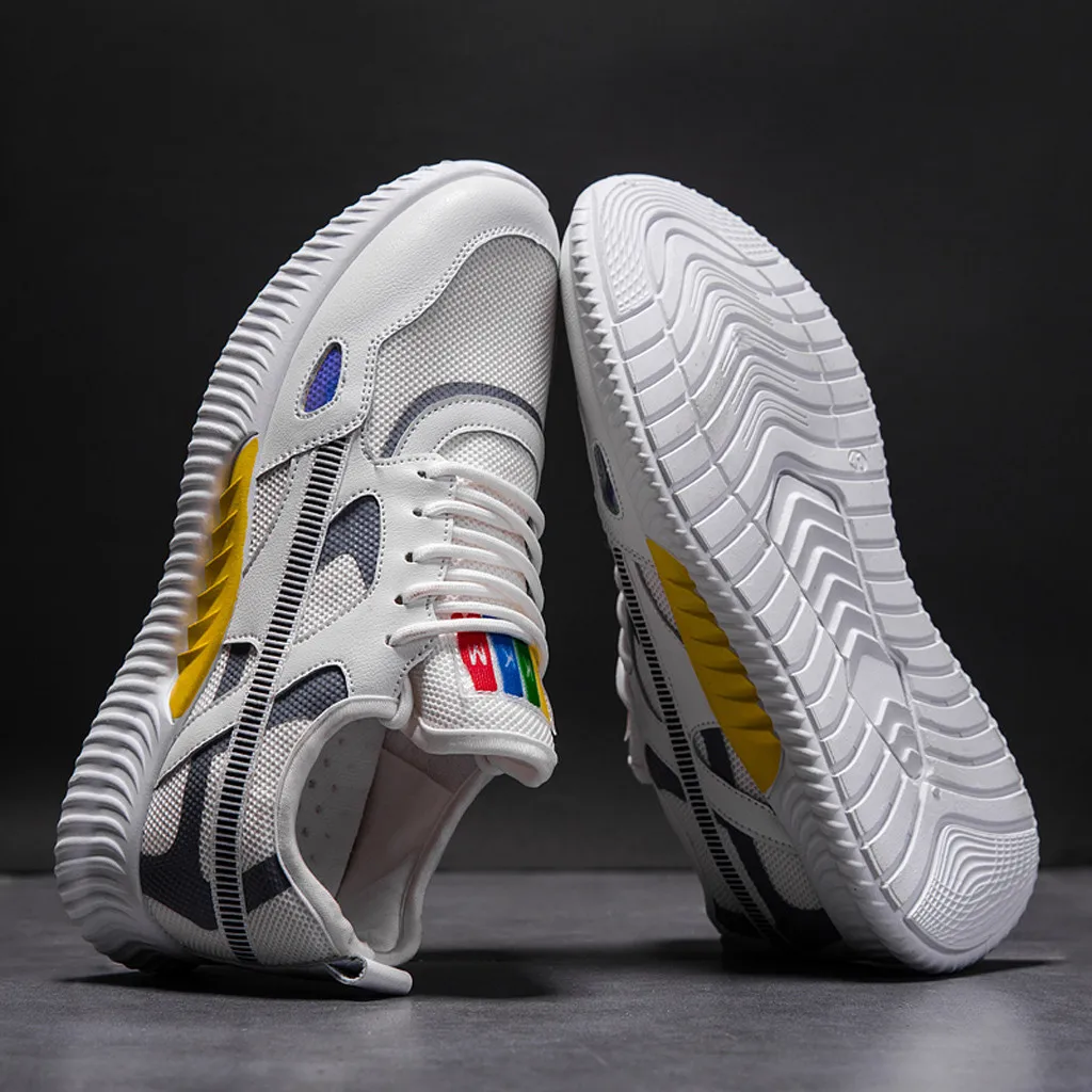 

Mesh breathable Men's sneakers casual shoes Male non-slip outdoor Running shoes lightweight rubber sole lace-up Trainners