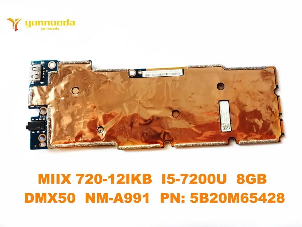 Оригинальный Для Lenovo MIIX 720-12IKB Материнская плата ноутбука I5-7200U 8 Гб DMX50 NM-A991 PN
