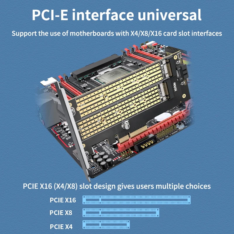PCI-E к M.2 NVME NGFF Riser Card M ключ/B Ключ жесткий диск адаптер настольный HDD карта