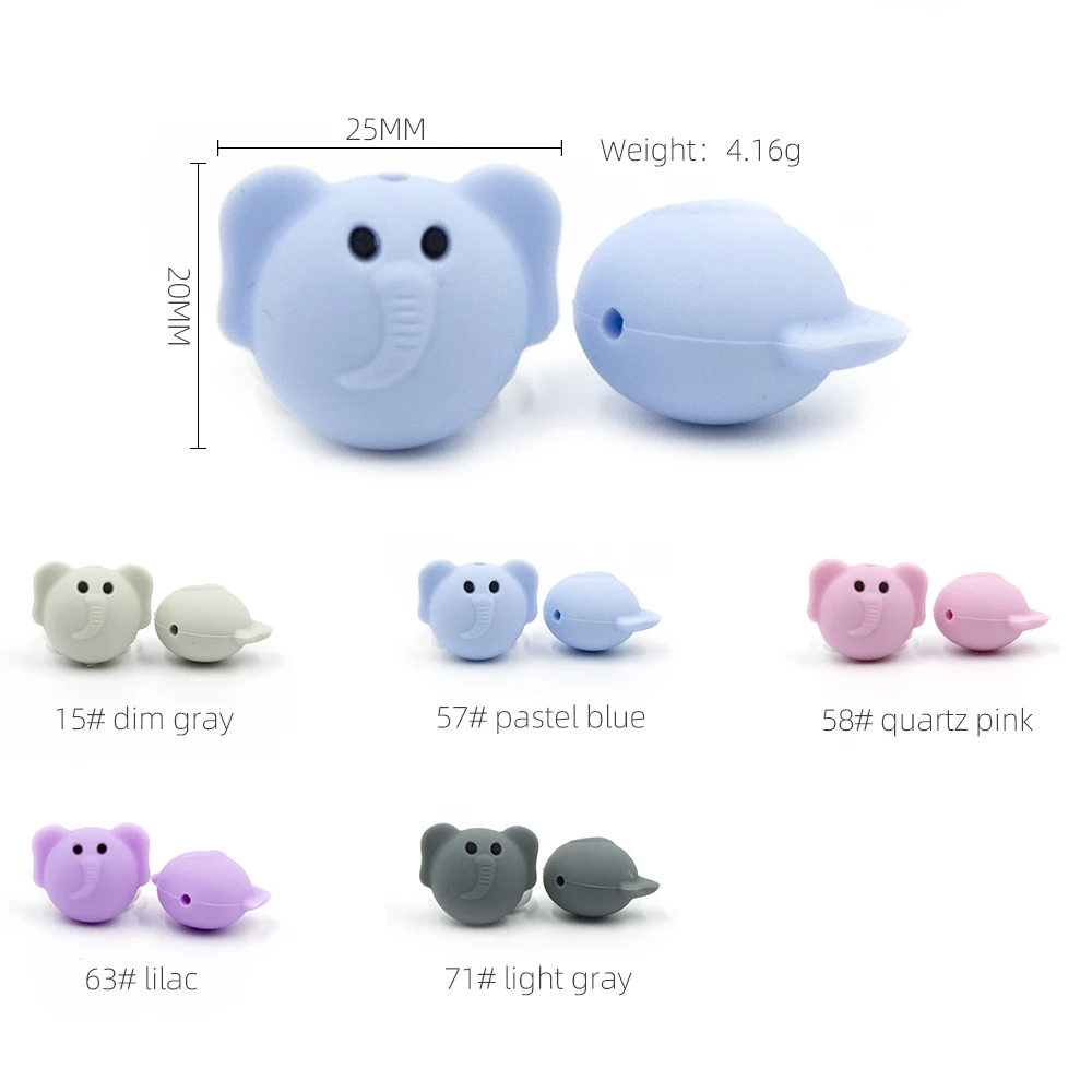 5 шт. силиконовые бусины в виде медведя панды утки коалы перле Мультяшные