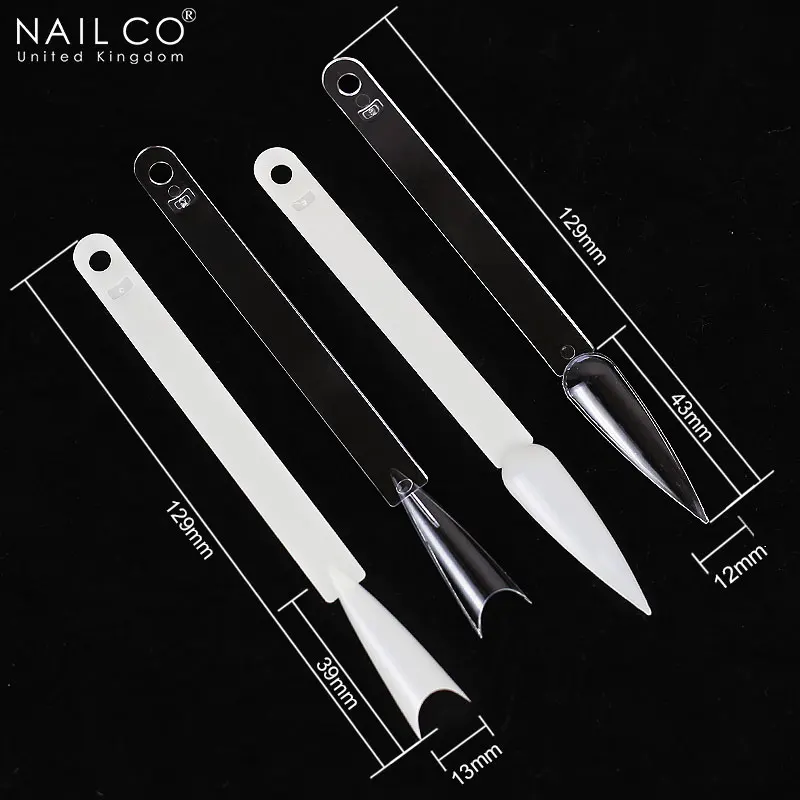 NAILCO 50pcs/set Color Tips Fake Nail Art Polish Full Cover Luxury Gel Press On Nails Varnish Colors Showing Chart Tool - купить по